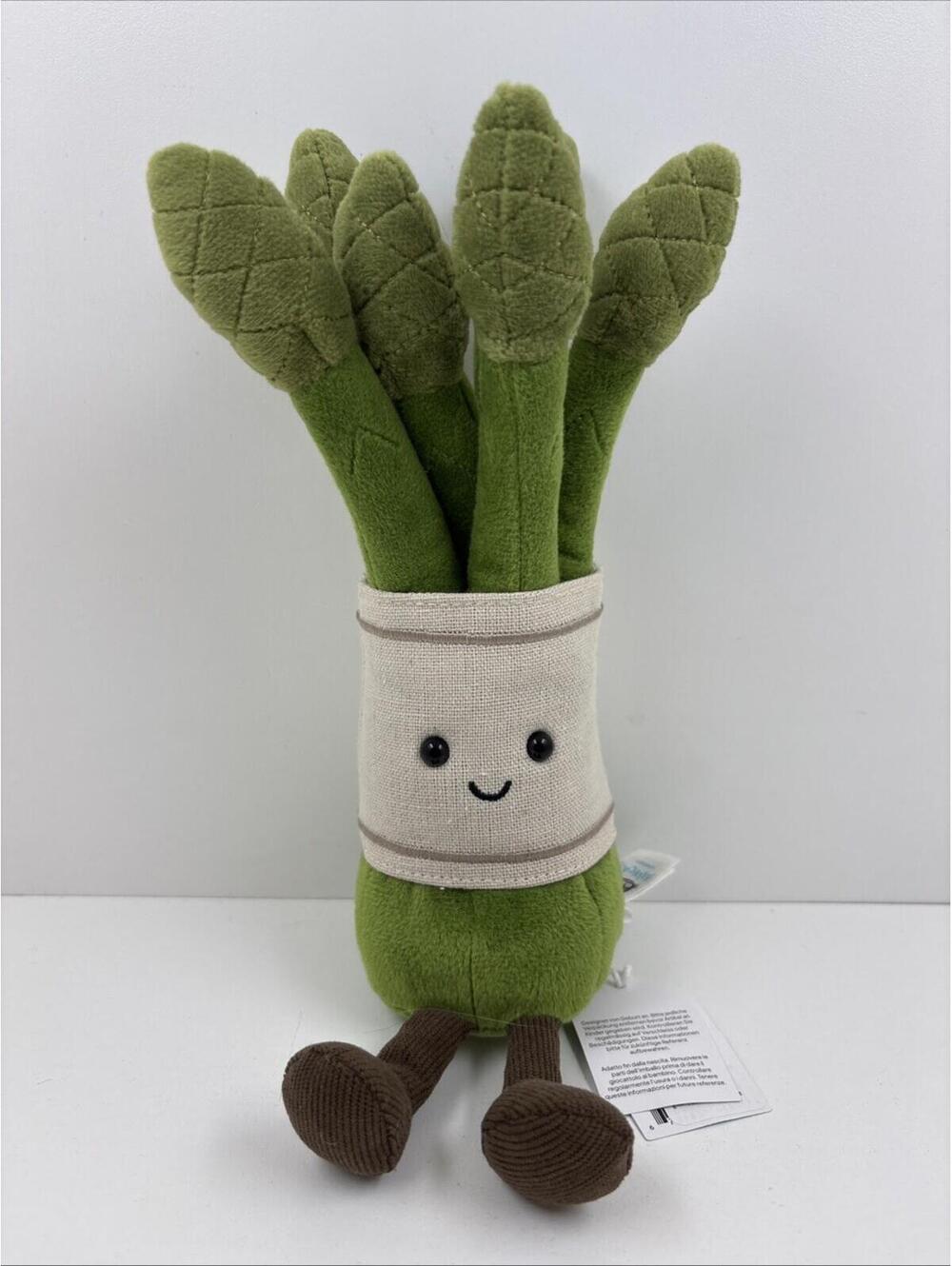 Authentic Jellycat Amuseables Asparagus NWT